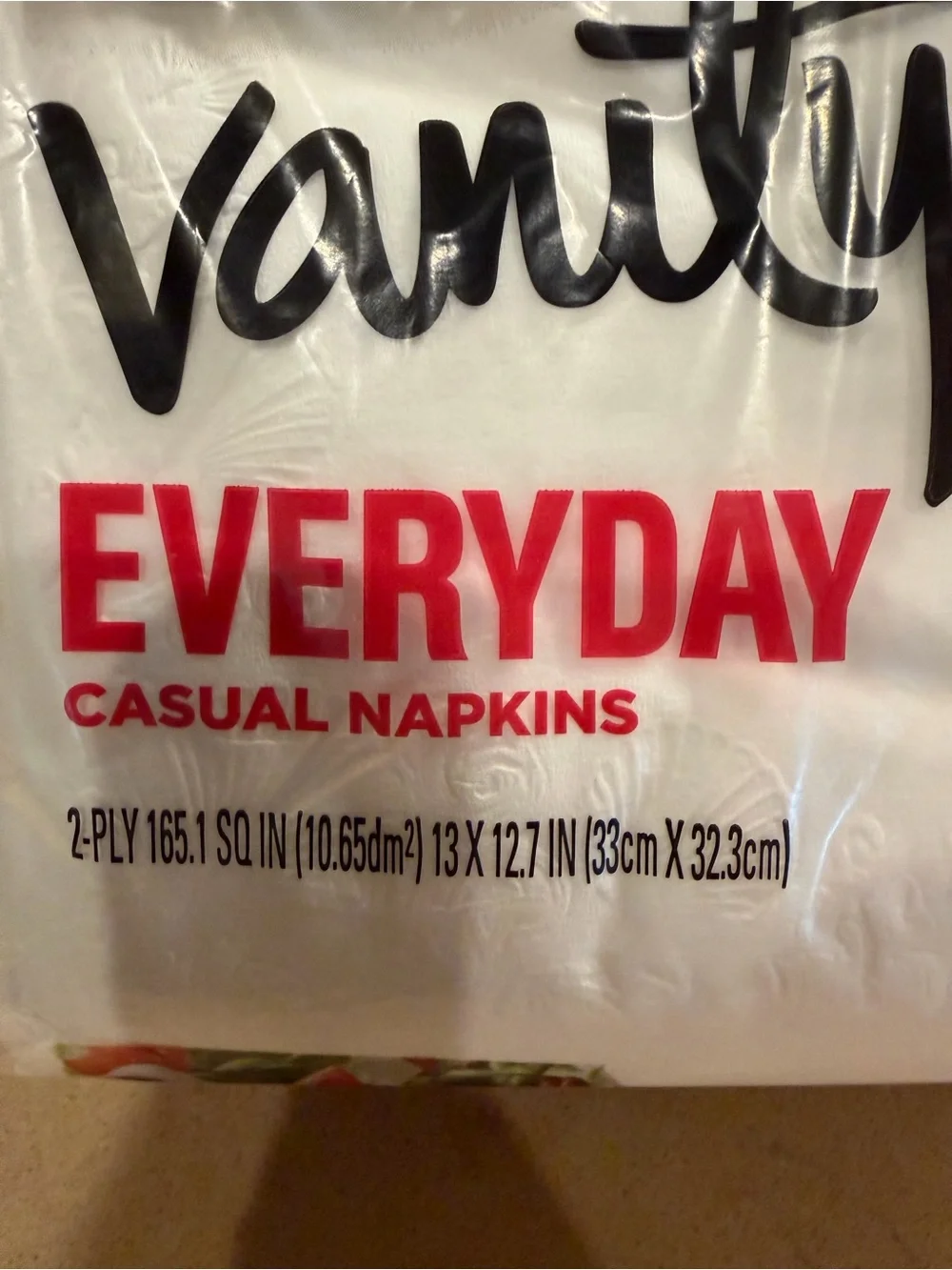 Party Supplies Vanity Fair Luncheon Napkins Bundle of 2